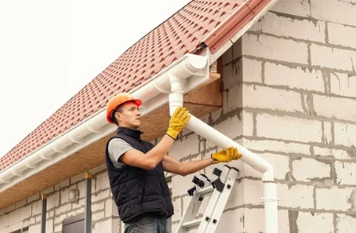 Pose et remplacement de gouttières à Pallud
